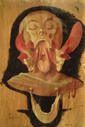 Disegno anatomico della testa
